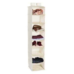 8-Shelf Hanging Closet Organizer - Natural