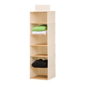 Bamboo 6-Tier Hanging Closet Organizer