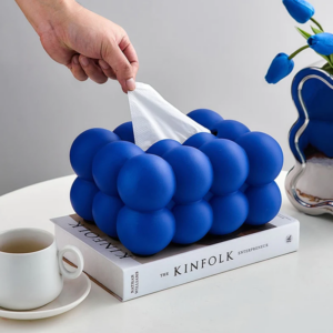 Ball Shape Ceramic Tissue Box Organizer
