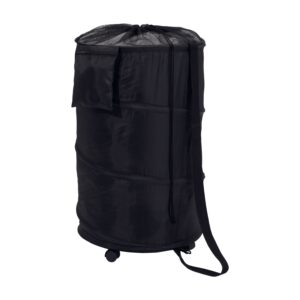 Pop-Up Laundry Hamper with Wheels - Black