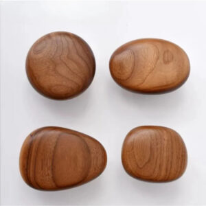 Walnut Pebble Drawer Handle