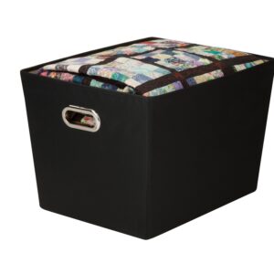 Large Storage Bin with Handles - Black