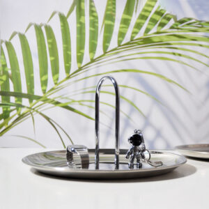 Silver-Plated Portable Storage Tray