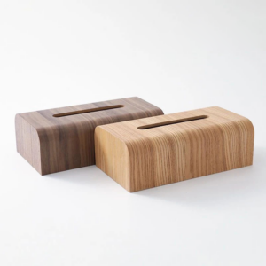 Walnut Wood Tissue Box Cover