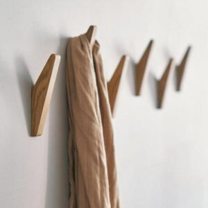 Wooden Decorative Wall Hooks - Set of 2