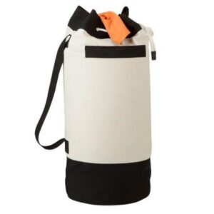 Duffle-Style Laundry Bag - Black and White